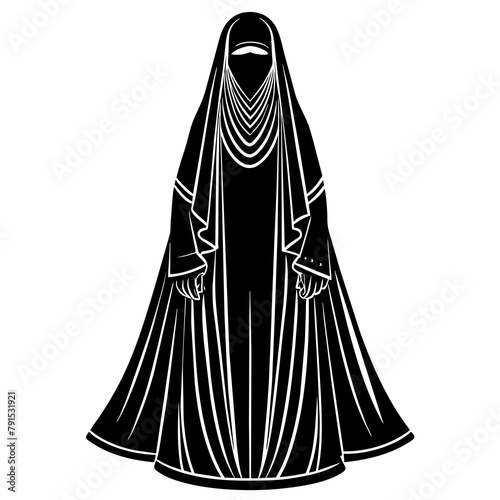 New illustration for a designer burkha collection - Vector - Vector art - Vector illustration - Vector design - Latest Vector - Ultimate Vector - Premium Vector - Vector pro - Premium illustration