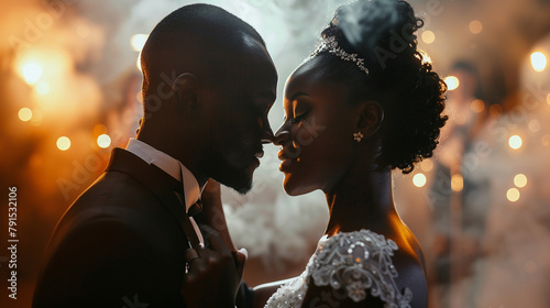 Wedding, first dance of newlyweds. 