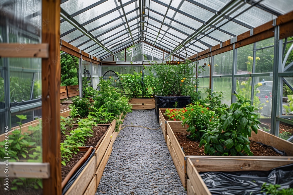 A greenhouse with integrated pest management systems, using beneficial ...