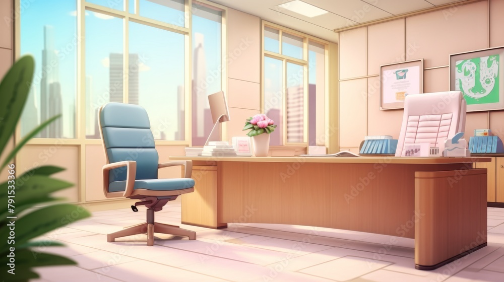 An empty chair in front of a bank manager s desk, where a loan rejection notice is prominently displayed, representing the missed opportunities and the harsh realities of credit restrictions An empty chair in front of a bank manager s desk, where a loan rejection notice is prominently displayed, representing the missed opportunities and the harsh realities of credit restrictions
