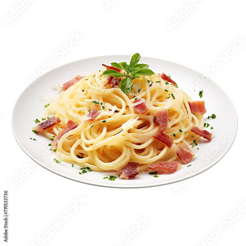 Delicious Spaghetti Isolated On White Background