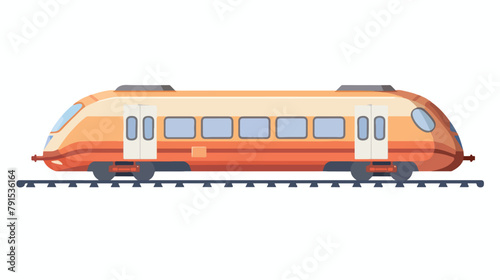 Railway icon. Flat illustration of railway vector icon