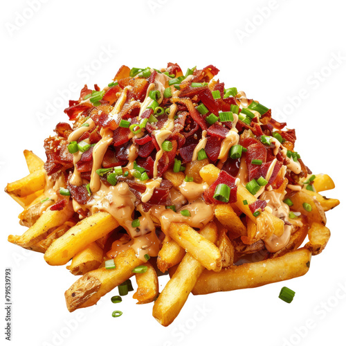 Loaded fries transparent background