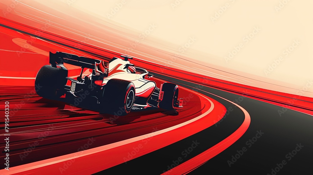 Obraz premium Formula 1 Illustration