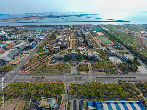 인천 송도국제도시에 있는 인천대학교 캠퍼스 photo