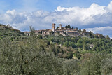Corciano, veduta del vecchio borgo - Perugia, Umbria	