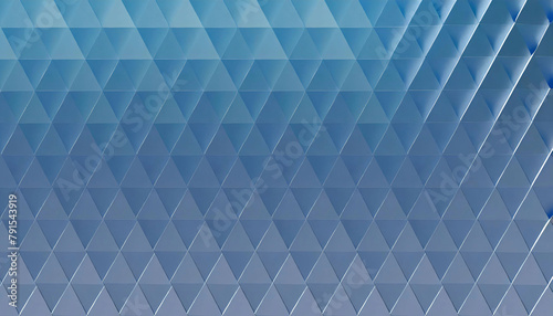 Silver sky blue triangle tiles seamless 3D Abstract shiny wall tiles with geometric wallpaper for 4k 8k curved monitor big screen