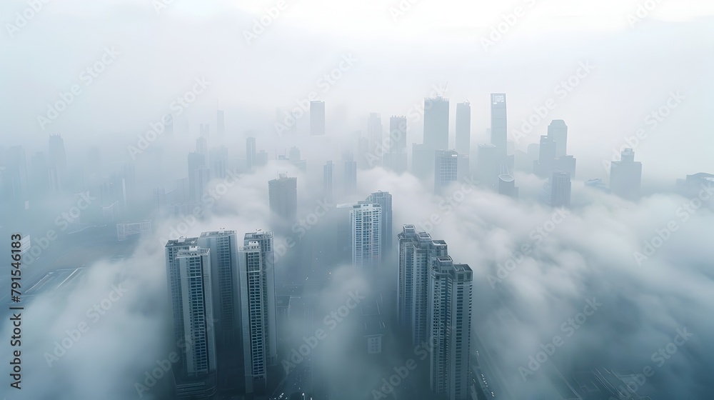 Metropolitan Skyline Uniting Against the Pollution Veil A Call for Innovative Solutions Generative ai