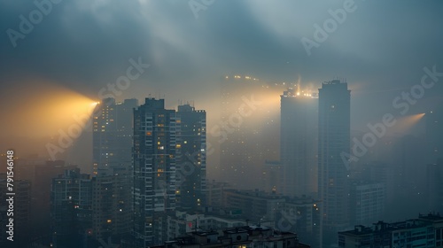 PM Haze Engulfs Cityscape A Call for Technological Innovations Generative ai