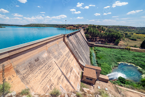Peniarroya reservoir and dam. Ciudad Real. Spain. Europe. photo