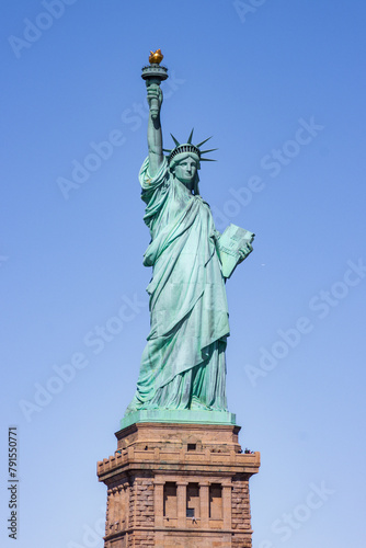View of statue of liberty in New York City  USA 