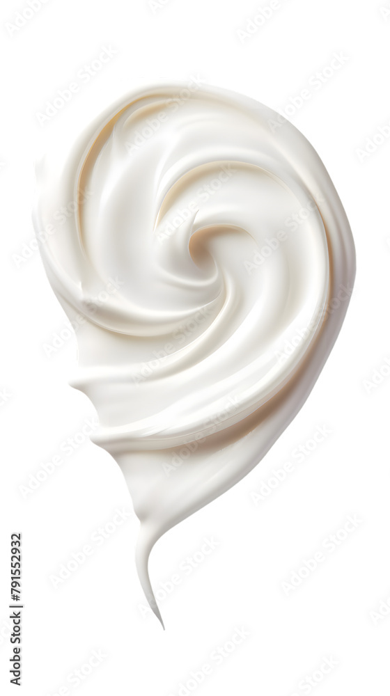 White cream smear mockup top view isolated on transparent background. Swatch fluid smudge concealer, smear hand cream. White cream smear mockup top view isolated on transparent background. Swatch fluid smudge concealer, smear hand cream.