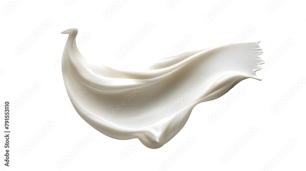 White cream smear mockup top view isolated on transparent background. Swatch fluid smudge concealer, smear hand cream. White cream smear mockup top view isolated on transparent background. Swatch fluid smudge concealer, smear hand cream.