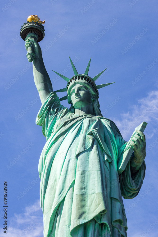 Fototapeta premium View of statue of liberty in New York City (USA)