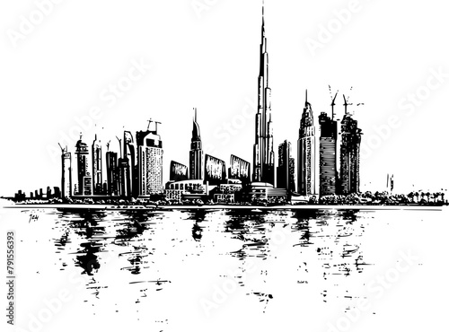 Sketched Dubai Skyline, Artistic Impressions