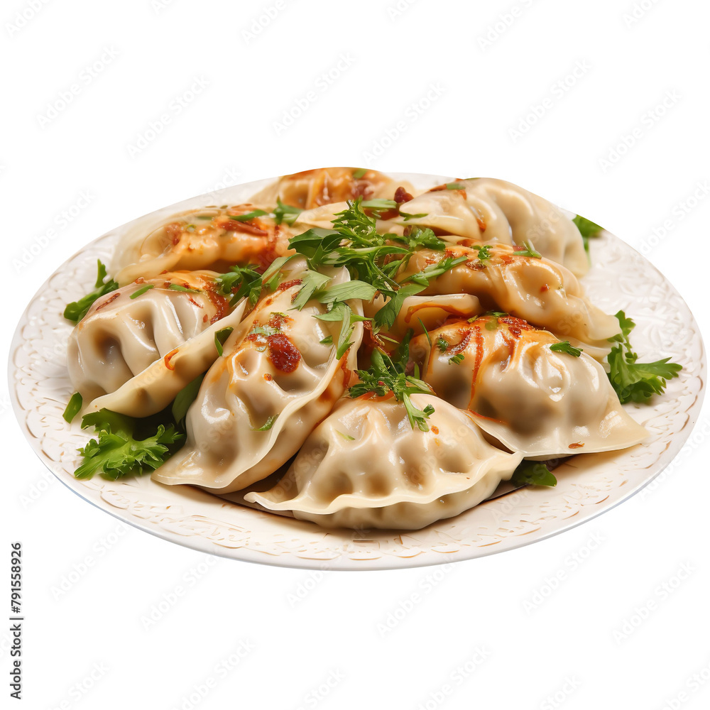 Tasty dumplings Isolated On White Background Tasty dumplings Isolated On White Background