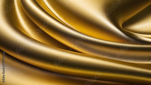 Golden silk canvas, luxurious abstract concept background, high-end product display, with space left for text