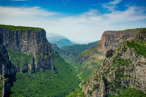 Vikos gorge in Zagorohoria, Greece 