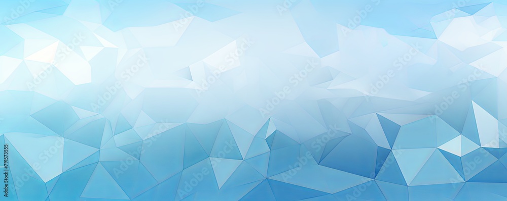 Sky Blue abstract background with low poly design, vector illustration ...