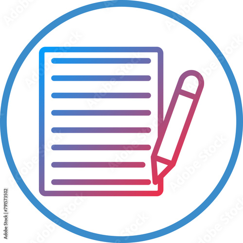 Content Writing Icon Style