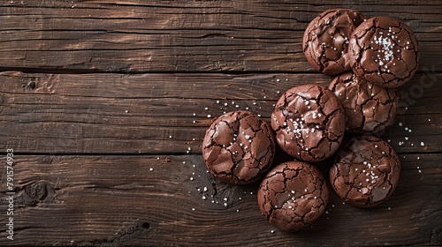 Brownie Cookies Featuring Cracked Surfaces
