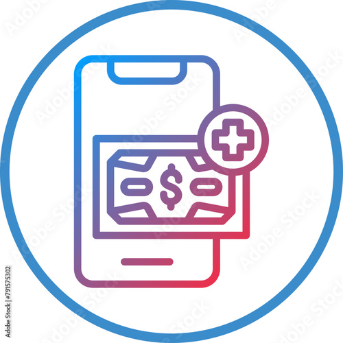 Prepaid Top Up Icon Style