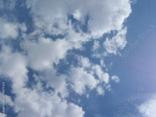 blue sky with clouds