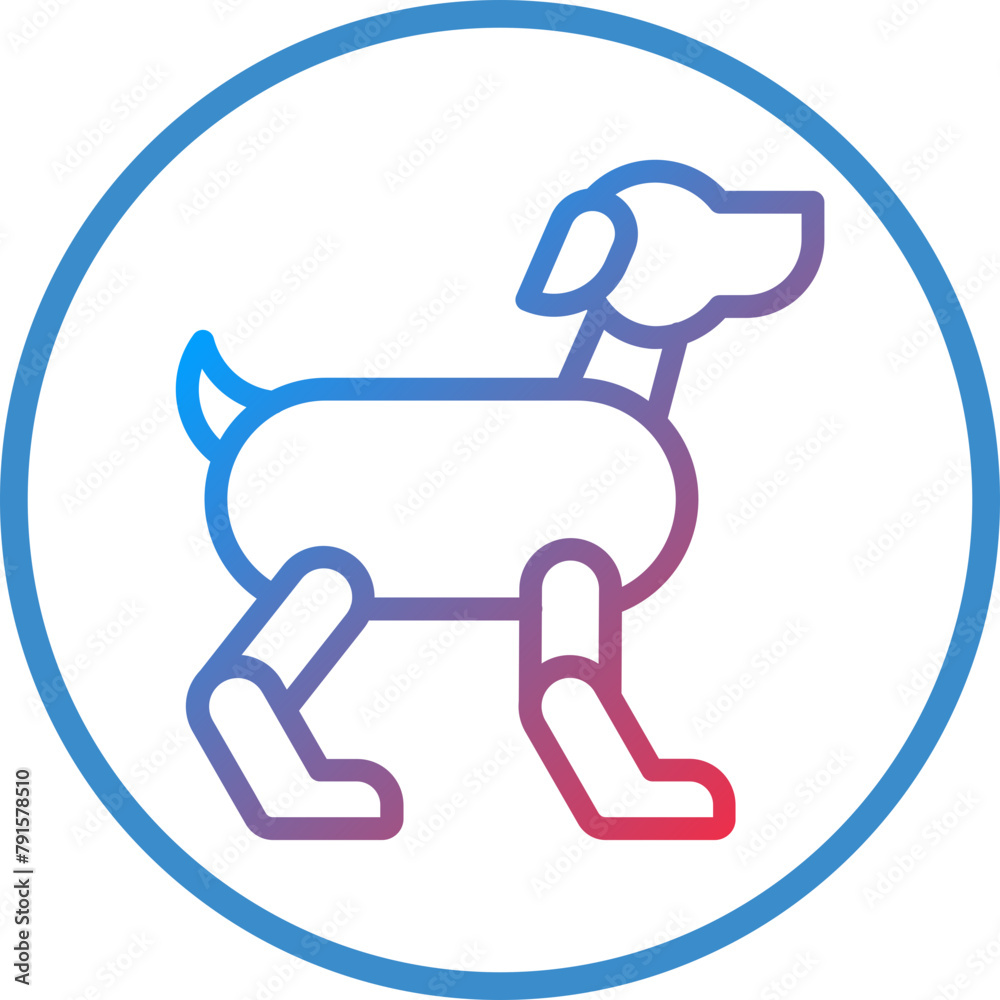 Robot Dog Icon Style Robot Dog Icon Style