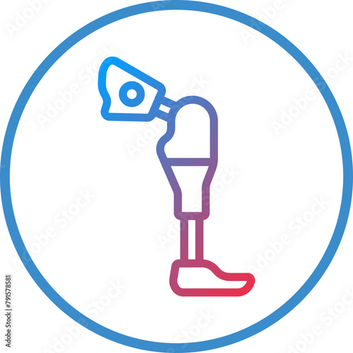 Smart Prosthesis Icon Style