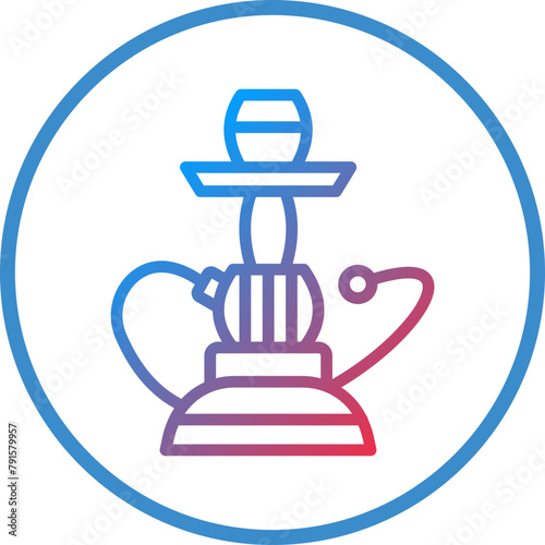 Hookah Icon Style