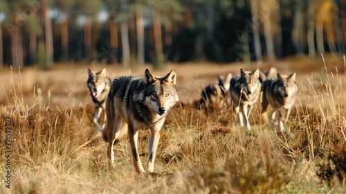 Wolf Pack in Brandenburg Countryside