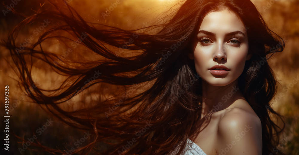 Female models with long and silky hair. Hair, Care, Health, and Beauty Concept. Close-up, Portrait. Female models with long and silky hair. Hair, Care, Health, and Beauty Concept. Close-up, Portrait.