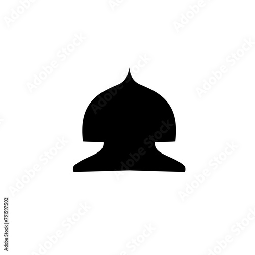 silhouette of the mosque dome