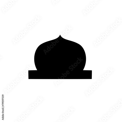 silhouette of the mosque dome