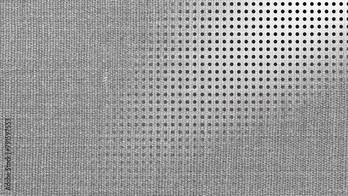 Versatile minimalist abstract texture of halftone dots and fabric