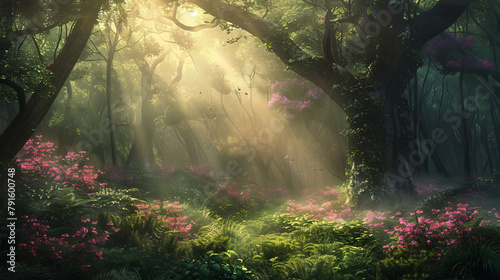 Mystical forest fantasy