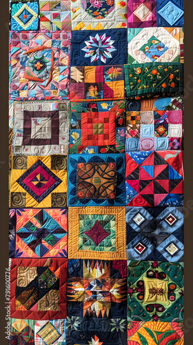 Showcase of Diverse Quilt Patterns - From Simple Squares to Complex Geometric Designs