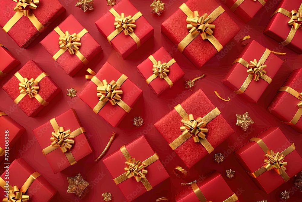 Opulent Presentation: Elegant Gift Box Background Opulent Presentation: Elegant Gift Box Background