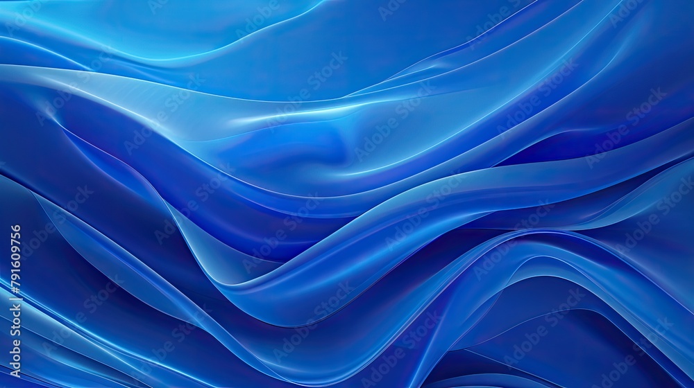 Obraz premium Blue gradient background. Generative AI