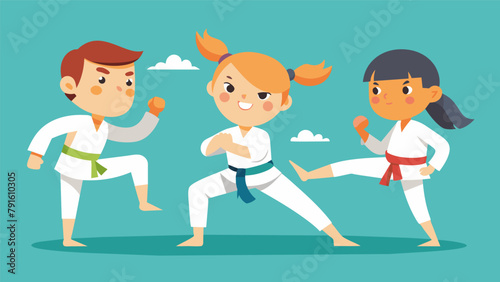 Through regular martial arts training children develop a stronger sense of discipline and responsibility learning the importance of showing up