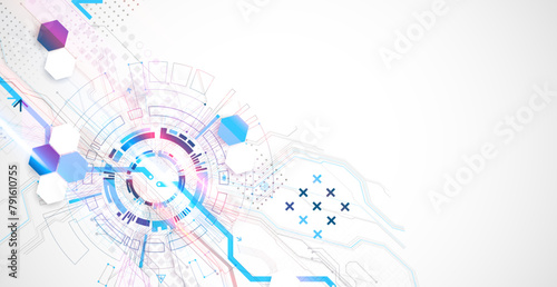 Abstract vector background on a technological theme.