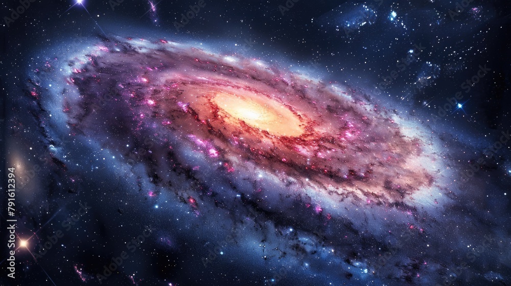 Obraz premium Galaxy and Universe Space Cosmic Planet Background or Wallpaper