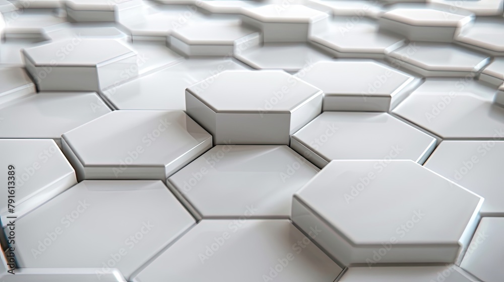 Futuristic hexagon background. Generative AI Futuristic hexagon background. Generative AI