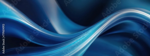 Black dark light jade petrol teal cyan sea blue green abstract wave wavy line background. Ombre gradient. Generative AI.