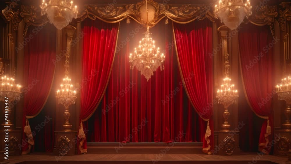 Elegance Embodied: Ornate Theater Setting. Generative ai Elegance Embodied: Ornate Theater Setting. Generative ai