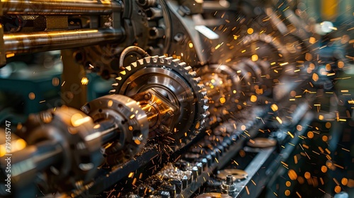 Industrial gears. Generative AI