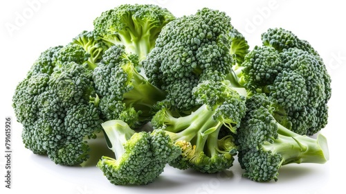 Isolated broccoli. Generative AI