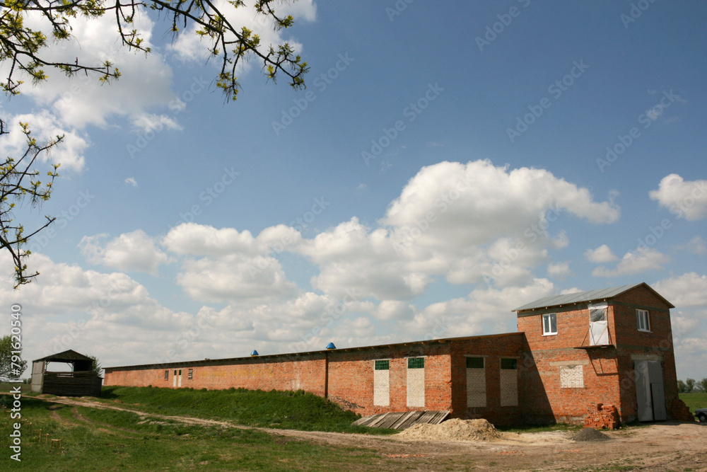 Countryside Landscape With Farm