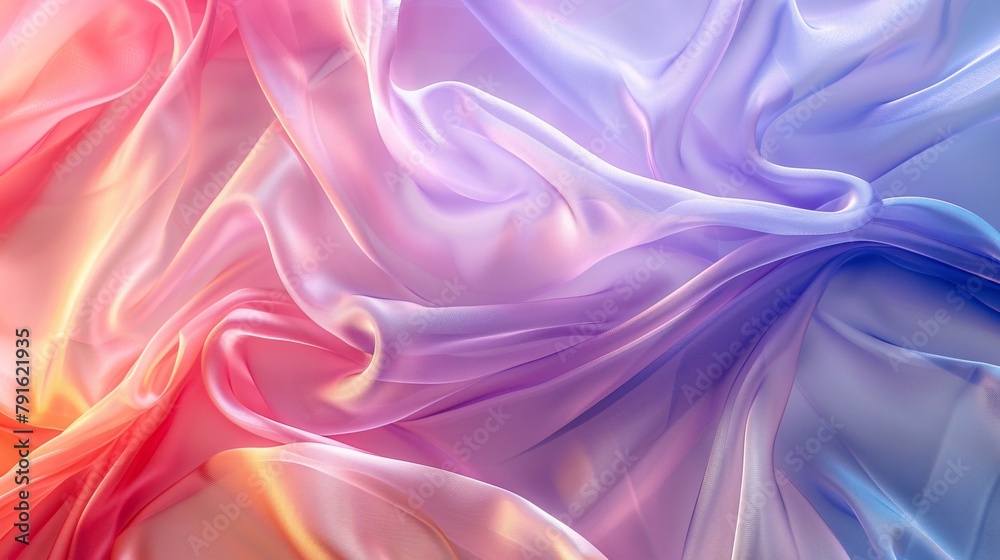 abstract background of elegant wavy silk or satin luxury cloth.