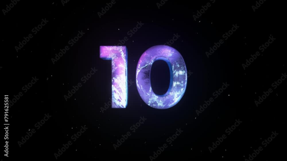 Frozen Number 10. Ice Number. Cold Frosty Number. Winter Snowy Number with Ice Texture Frozen Number 10. Ice Number. Cold Frosty Number. Winter Snowy Number with Ice Texture